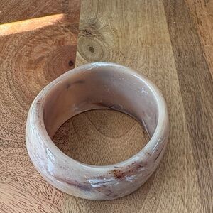 Elegant Cream and Brown melamine bracelet